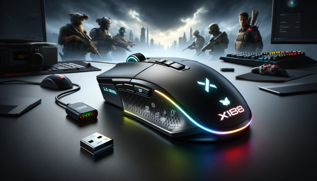 KUIYN X18 Souris de Jeu sans Fil